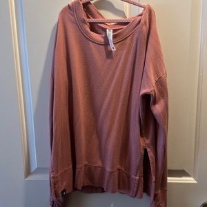 Glyder lounge crewneck dusty pink